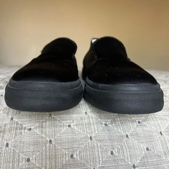 NEW Giuseppe Zanotti La Perla Black Satin Trainer Sneaker Loafer Men EU 44 US 11