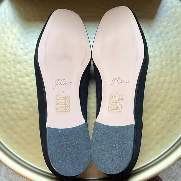 NEW J.Crew Smoking Slipper Loafers in Black Suede