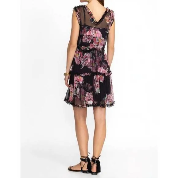 NEW JOHNNY WAS perrie ruffle mini dress in juliette