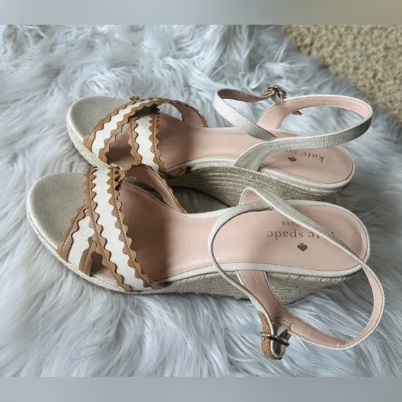 NEW KATE SPADE NEW YORK Tulum Wedge Sandals/Espadrilles