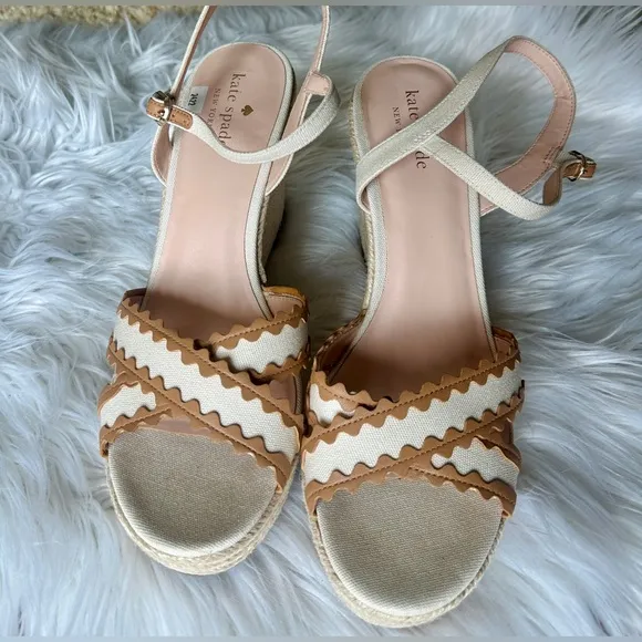 NEW KATE SPADE NEW YORK Tulum Wedge Sandals/Espadrilles