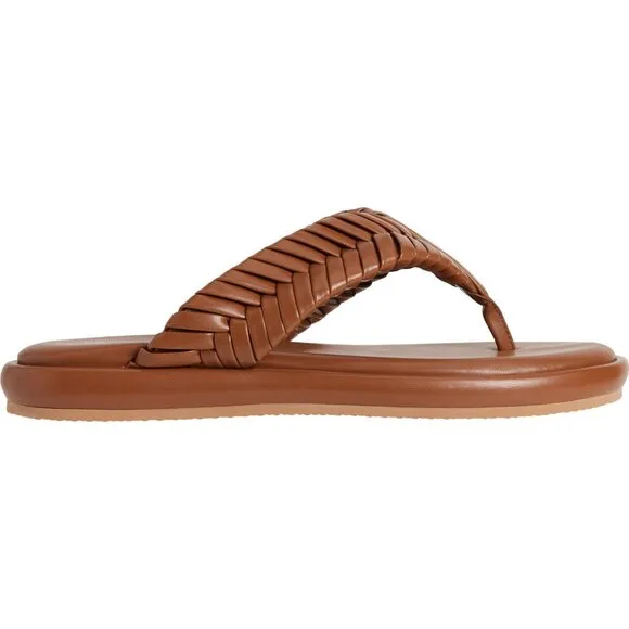NEW Kelsi Dagger Tidal Braided Thong Sandals brown For Women 252
