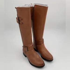 🌹New List🌹NWT Naturalizer Women’s Jessie Wide Calf Knee High Tan Leather Boots