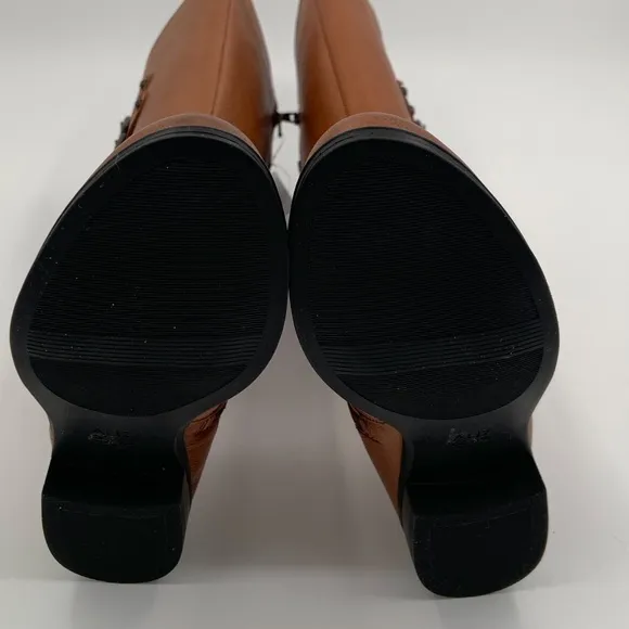🌹New List🌹NWT Naturalizer Women’s Jessie Wide Calf Knee High Tan Leather Boots