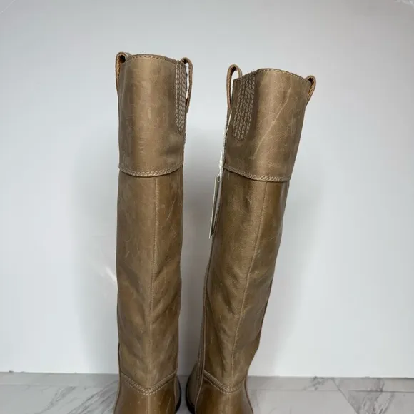 New! Lucky Brand Hybiscus Extra Wide Calf Leather Tall Boot 8 1/2 M