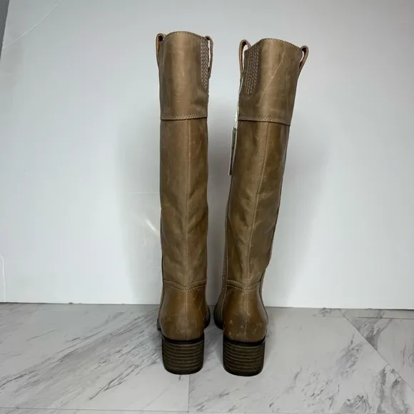 New! Lucky Brand Hybiscus Extra Wide Calf Leather Tall Boot 8 1/2 M