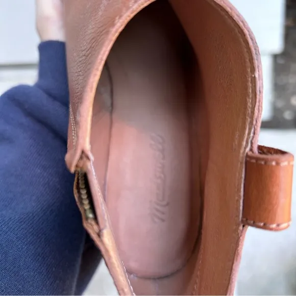 NEW Madewell Billie Boots in English Saddle Leather Made in Brazil Size 9