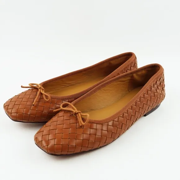 New MADEWELL The Anelise Ballet Flat in Warm Coffee $128 NP296