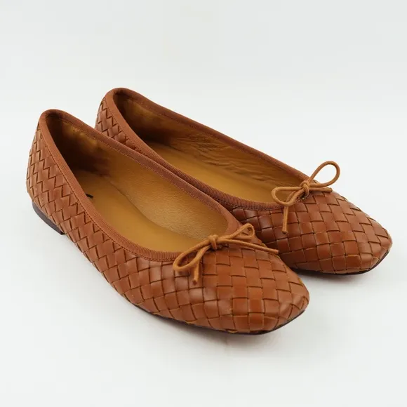 New MADEWELL The Anelise Ballet Flat in Warm Coffee $128 NP296