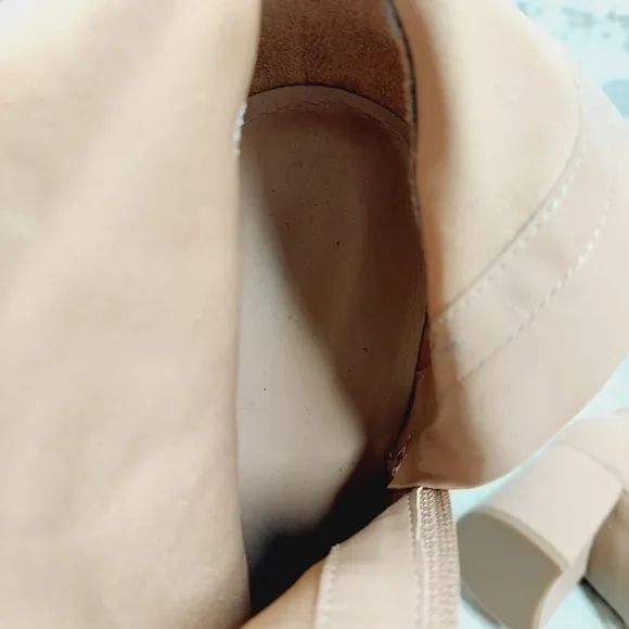 New Naturalizer Waylon  Tan Beige Manmade Wide Calf Knee High Boots B177