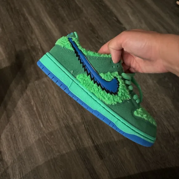 NEW Nike SB Dunk Low Grateful Dead Bears Green Men’s 5 &amp; Women’s 6.5