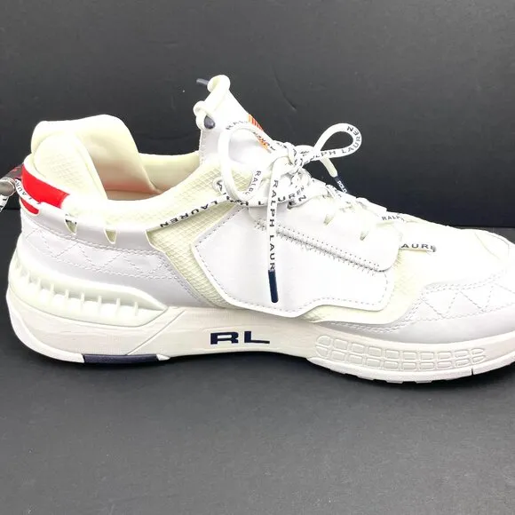 New Polo Ralph Lauren Sport PS200-SK-LTL White Sneaker Mens Shoes Size 14