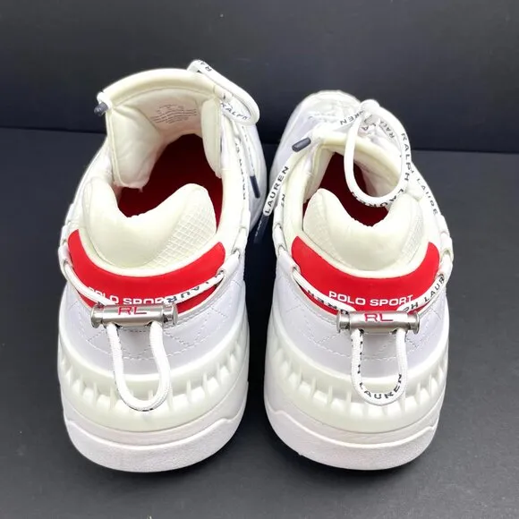 New Polo Ralph Lauren Sport PS200-SK-LTL White Sneaker Mens Shoes Size 14