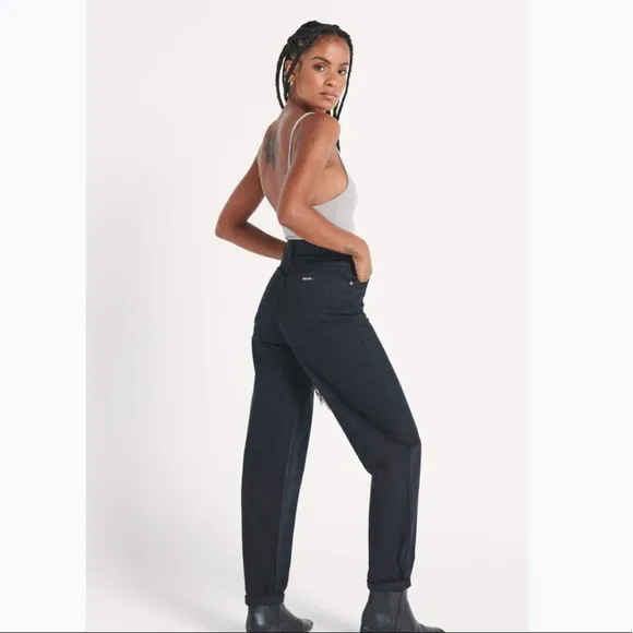 NEW ROLLA’S Genie Black Barrel Leg Jeans | size 24