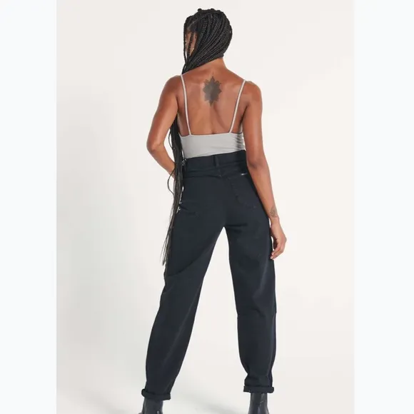 NEW ROLLA’S Genie Black Barrel Leg Jeans | size 24
