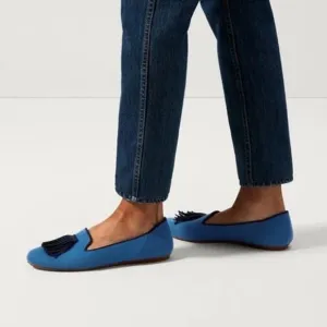 New! Rothy's Merino Tassel Limited Edition Blue Loafer - Size 10