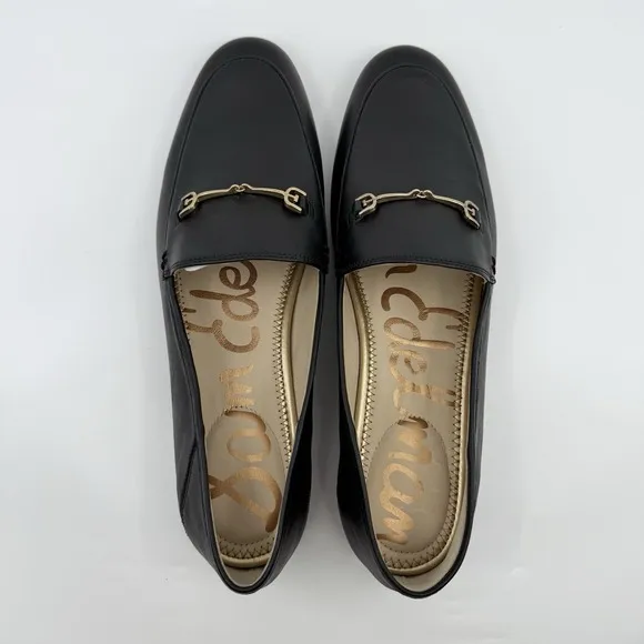 NEW Sam Edelman Loraine Bit LEATHER Loafers BLACK WOMEN 12 Classic Minimalist