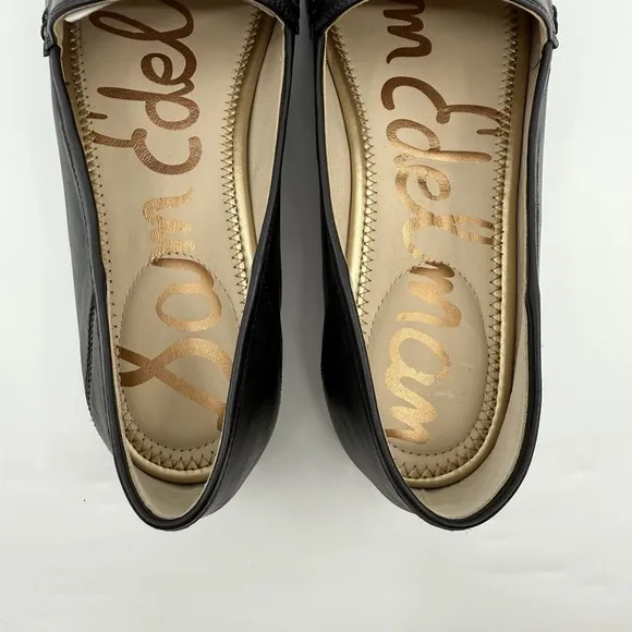NEW Sam Edelman Loraine Bit LEATHER Loafers BLACK WOMEN 12 Classic Minimalist