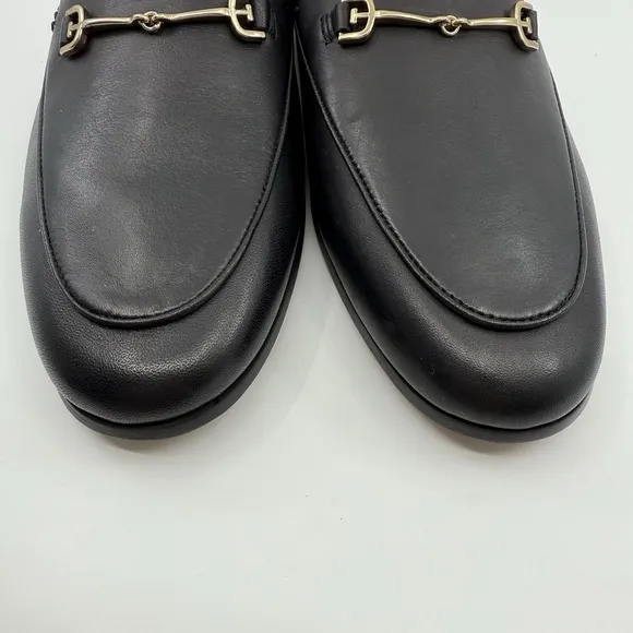 NEW Sam Edelman Loraine Bit LEATHER Loafers BLACK WOMEN 12 Classic Minimalist