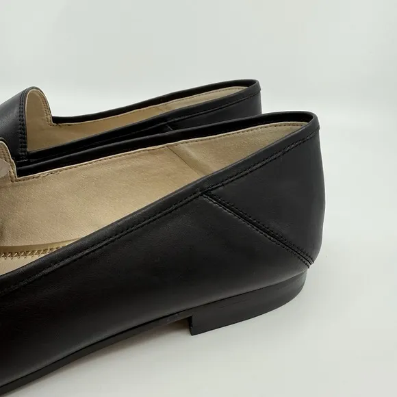 NEW Sam Edelman Loraine Bit LEATHER Loafers BLACK WOMEN 12 Classic Minimalist