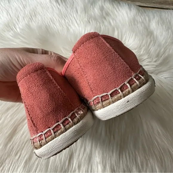 New Seavees Ocean Park Espadrilles Coral Suede Loafers Flats Shoes Sz 6.5