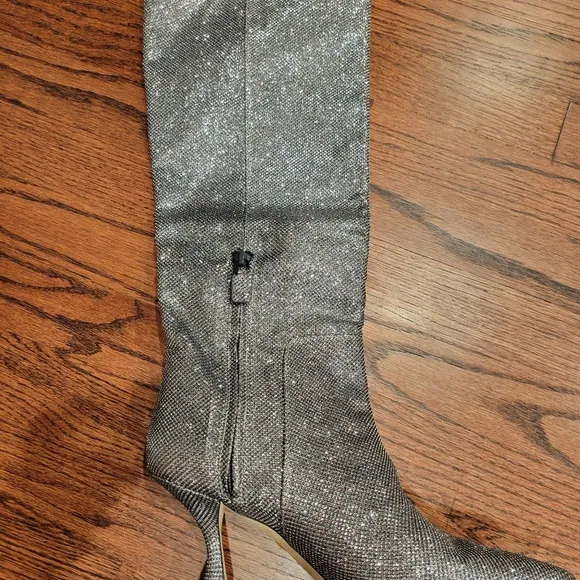 NEW STUART WEITZMAN  crystal SILVER  Boots