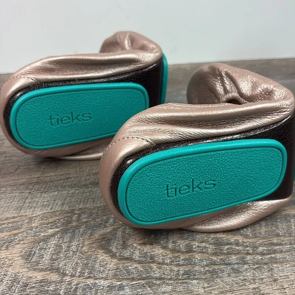 NEW Tieks NAUGHTY Metallic Bronze Flats Size 9