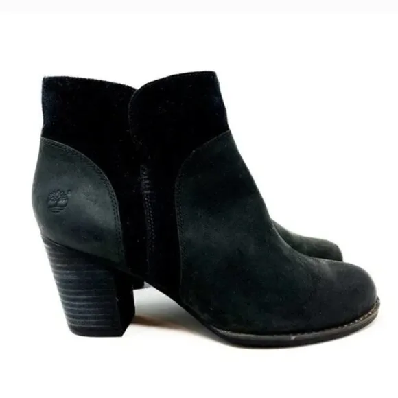 NEW Timberland Black Rudston Suede Leather Chelsea Ankle Boots - Size 8.5