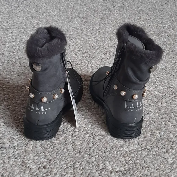 New Toddler Girls' Studded Fashion Mid-Calf Boots.