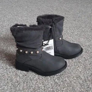 New Toddler Girls' Studded Fashion Mid-Calf Boots.