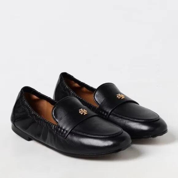 NEW TORY BURCH Patent Leather Ballet Loafers Perfect Black for women 146mn