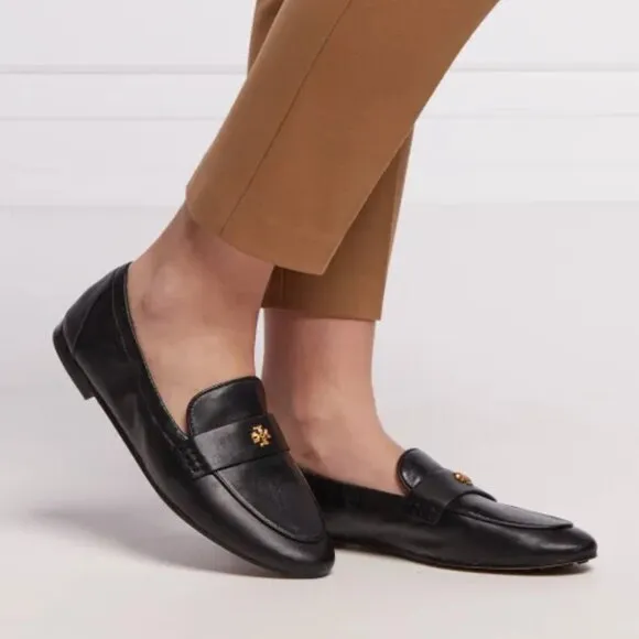NEW TORY BURCH Patent Leather Ballet Loafers Perfect Black for women 146mn
