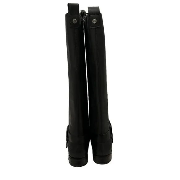 New, UGG Katelyn Knee High Black Leather Boots, Sz 6