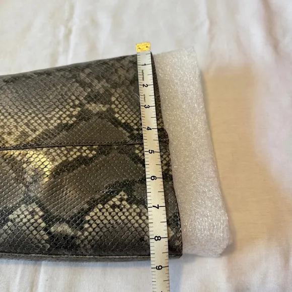 NEW Vince Camuto 11 Gibi Gray Snakeskin Wide Calf Boots ~ Snake Block Heel