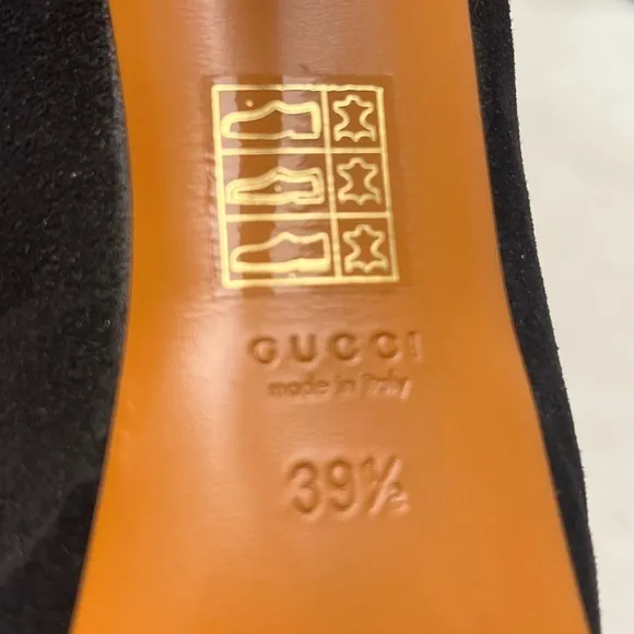New Without Tag READ - REPAIR OR UPCYCLE - Authentic Gucci Black Suede Calf Boot