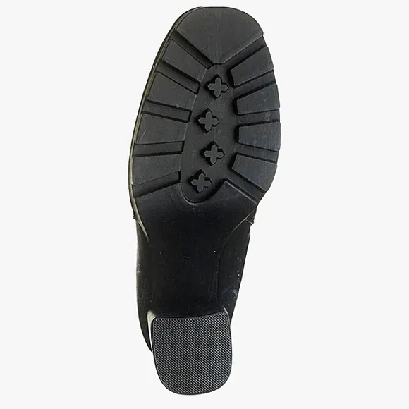 New w/o Box MIA Zarah Lug Sole Pull-On Black Platform Ankle Boots Size 9