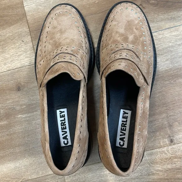 New Women’s CAVERLEY April Suede Leather Loafers In Tan By Anthropologie!!🔥🔥🔥