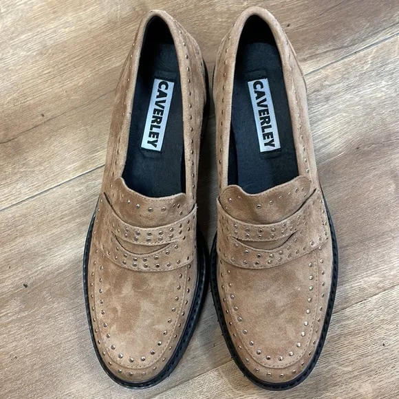 New Women’s CAVERLEY April Suede Leather Loafers In Tan By Anthropologie!!🔥🔥🔥