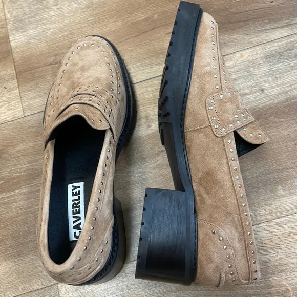 New Women’s CAVERLEY April Suede Leather Loafers In Tan By Anthropologie!!🔥🔥🔥