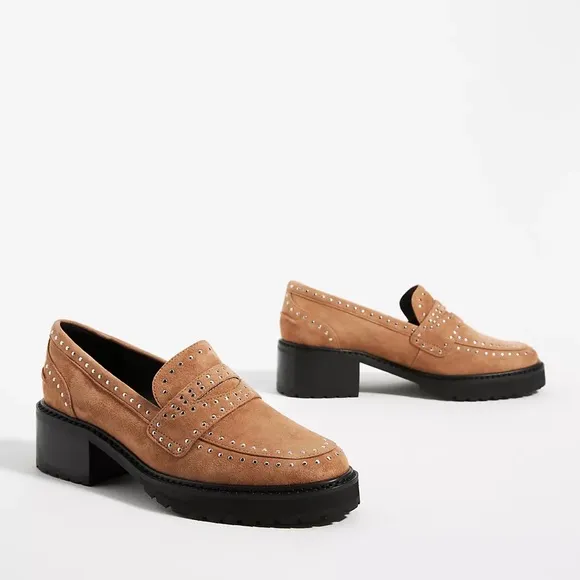 New Women’s CAVERLEY April Suede Leather Loafers In Tan By Anthropologie!!🔥🔥🔥