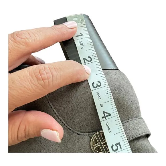 NEW Women's Giani Bernini Adonnys Wide Calf Memory-Foam Dress Grey Fall Boots