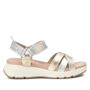 NEW XTI women's leather sandals in beige