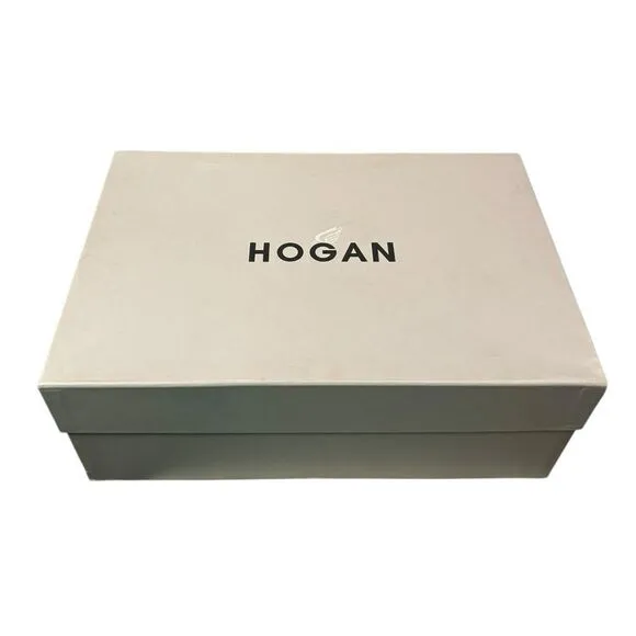 NEW Hogan Fussbett Light Blue Suede Leather Thong Sandals 37