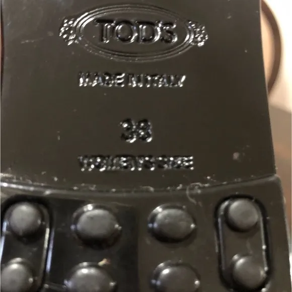 NEW⭐️TOD’S Jelly Black Tassel Thong‎ Sandals 7.5/38 RubberStamp Logo T summer