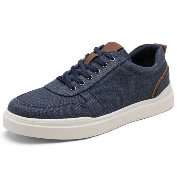 🩵NIB Bruno Marc Blue Canvas Skate Sneakers Size 11