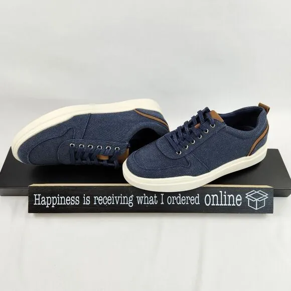 🩵NIB Bruno Marc Blue Canvas Skate Sneakers Size 11