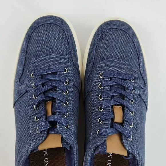 🩵NIB Bruno Marc Blue Canvas Skate Sneakers Size 11