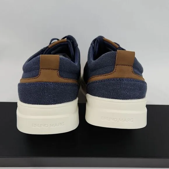 🩵NIB Bruno Marc Blue Canvas Skate Sneakers Size 11