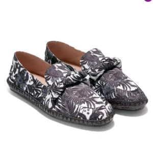NIB Cole Haan | Black &amp; Ivy Beverly Cloudfeel Knott Leather Espadrilles …
