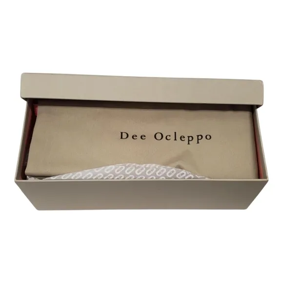 NIB DEE OCLEPPO BALLERINA POINT TOE EMBELLISHED FLATS SZ 8